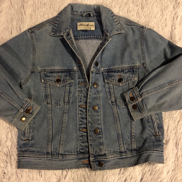 eddie bauer jean jacket vintage